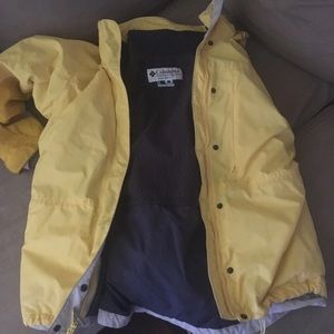 Women’s yellow 3 in 1 winter jacket